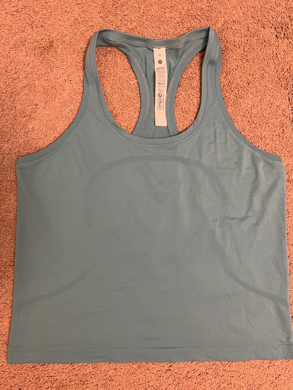 Lululemon Athletica Light Blue Racerback Tank Top 12